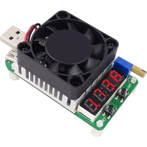 LD25 LD35 USB Smart Electronic Load Discharge Battery Capacity Resistor Tester 4A 5A 25W 35W Red Digital Ammeter Voltmeter