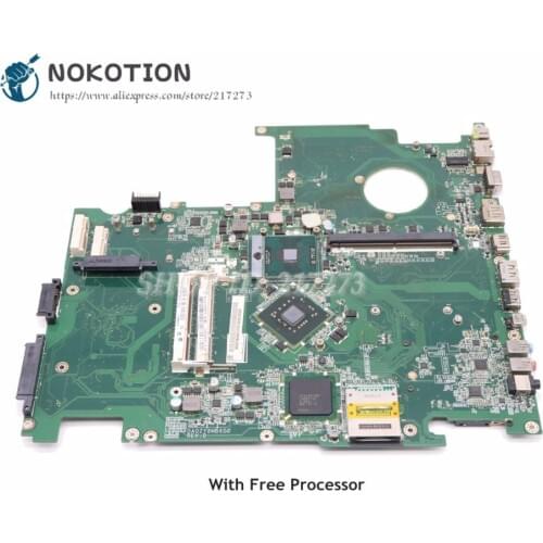 NOKOTION For Acer aspire 8935 8935G Laptop Motherboard with graphics slot Free CPU MBPDB06002 DA0ZY8MB6D0 Main Board