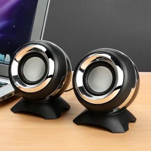Mini Computer Speaker,USB Powered Desktop Speakers with HiFi Sound,Superior Stereo Sound,Double Horn,Perfect for Laptop (colors)