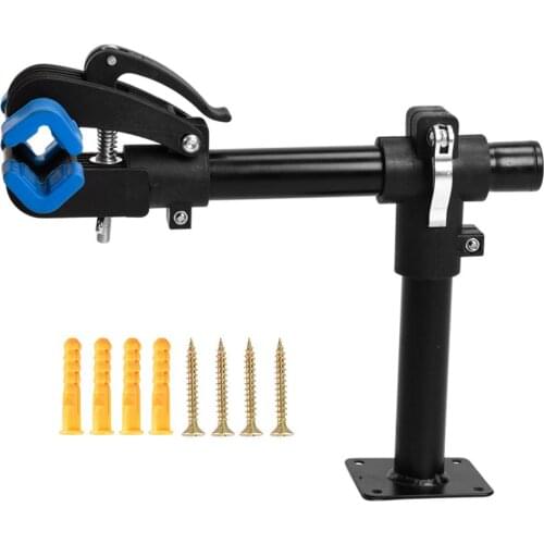 Bicycle Wall Hanger Mountain Bike Hook Holder Storage Rack Carbon Steel 360 Degree Rotatable Bike Repair Stand Bike Accessories