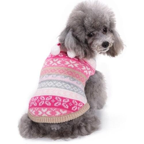 Pet Dog Clothes Jacket Sleeveless Costume Small Dogs Warm Knitted Patterns Christmas Accessories Clothes Dogs Thickening Outfits