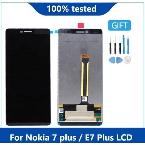 Orig Display 6.0" for Nokia 7 Plus Display Touch Screen TA-1062 TA-1046 TA-1055 LCD Digitizer Replacment for Nokia E7 Plus LCD