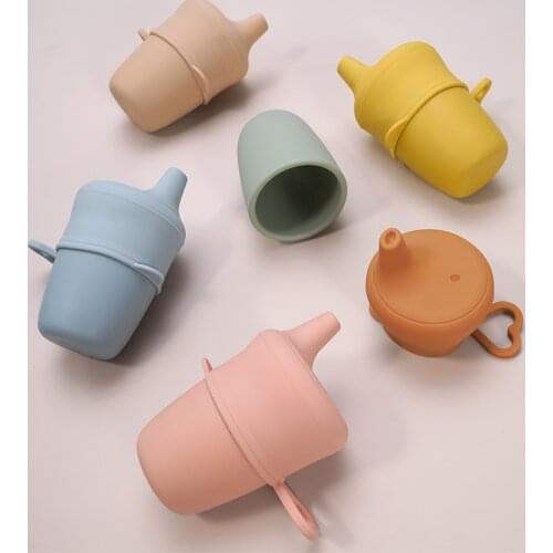 Portable Drinkware Baby Food Storage Snacks Cup Infant BPA Free Sippy Cup Silicone Feeding Accession For Kids Christmas gift