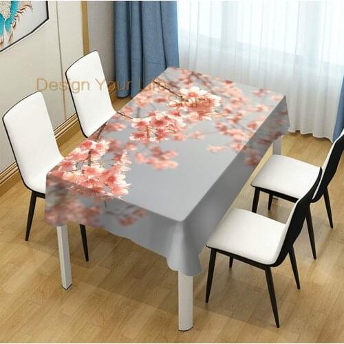 Cherry Blossom Festival Print Home Decor Dining Room Kitchen Table Cover