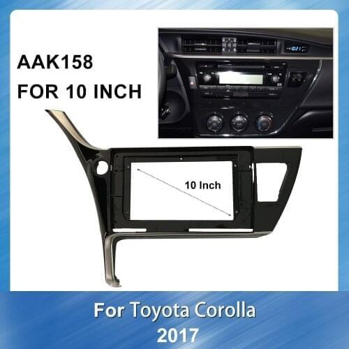 Car Dashboard ABS plastic Installation10 inch Car Auto Multimedia fascia refitting DVD frame For TOYOTA COROLLA 2017 2018