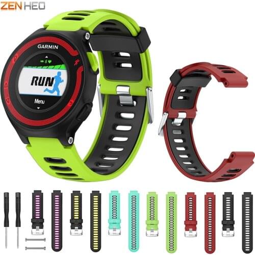 Watch Band Silicone Replacement Wrist Band for Garmin Forerunner 220 230 235 630 620 735 735XT bracelet belt Strap wristband