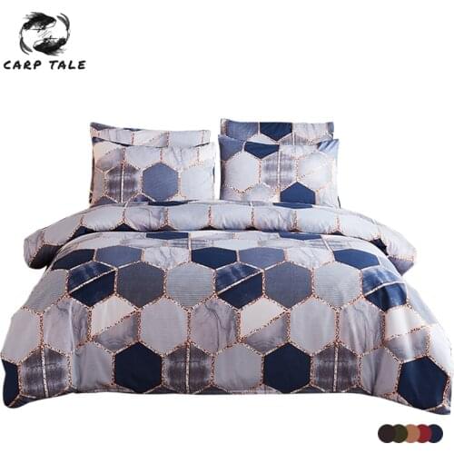 Nordic Double Queen King Bed Duvet Cover 220x240 Comforter Luxury Hotel Bedding Set High Quality Quilt Covers Bed Linen 2/3pcs