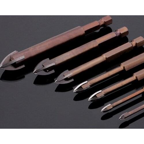 Glass Tile Drill Bits Set Tungsten Carbide Tipped Spear Head Ceramic Tile Marble Mirror Drill Bits Tungsten Carbide