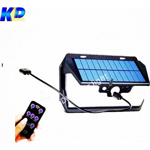 55 LED 900lm Solar Light remote control radar smart 3 side lighting HOOREE Wall La IP camp street wall lamp yard c