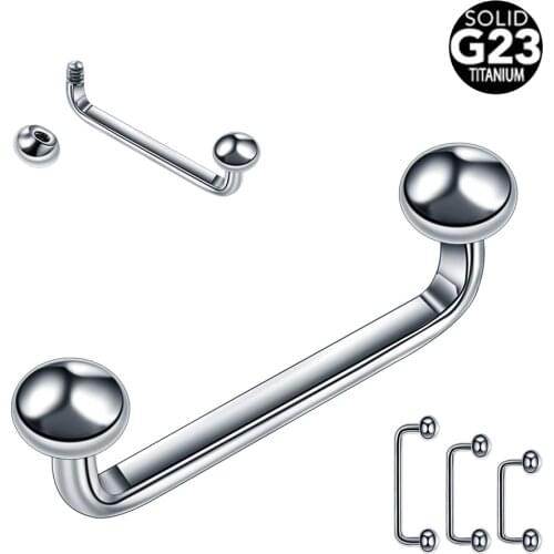 16G 1Pc G23 Titanium Dermal Anchor Piercing Surface Barbell Flat-Bottomed Head Skin Diver Micro Dermal Piercing Body Jewelry