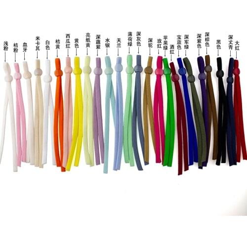 10pcs Elastic Rope Adjustable Elastic Buckle Band Cord Stretch String For DIY Mouth Mask Accessory Sewing Stretch Rope Gift