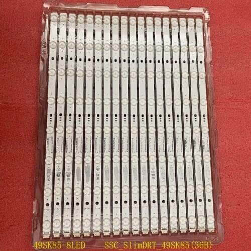 18pcs/set LED Backlight strip for LG 49SM9000 49sk9000 49SK8500 SSC_SlimDRT_49SK85(36B) 8LED HC490DQ8-SLUA1-214X EAJ64449101