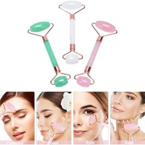 2pcs Face Massage Roller Guasha Board Gua Sha Scraper Face Lifting Up Wrinkle Remover Cosmetic Makeup Beauty Tools Skin Care