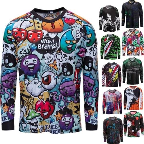 2021Mountain Bike MTB Shirts Racing Downhill Jerseys Mens Motocross Sportwear Clothing Road Offroad DH Motorcycle Cycling Jersey