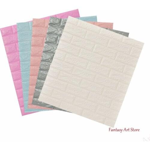 3d Wall Panel Stickers Living Room Childrens Room Bedroom 3d Brick Wallpaper Bedroom Home Decoration Self-adhesive Wallpaper