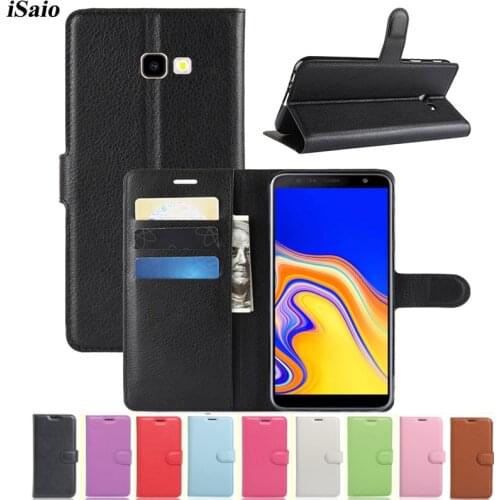 For Samsung Galaxy J4 Plus Wallet Case Flip Luxury Leather Cover For Samsung J4 J 4 Plus J4+ J415F SM-J415F J415 Phone Case