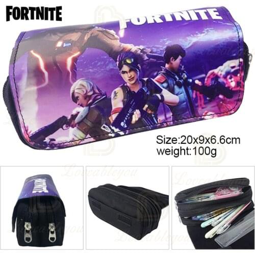 Fortnite Pencil Case Student Kid Black Pencilcase Large Capacity School Supplies Stationery Boys Gift for Son/Daughter Gifts