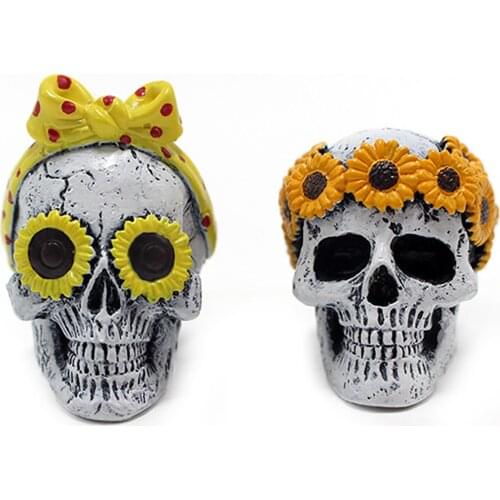 Skull Car Interior Air Freshener Vent Clip Outlet Air Condition Diffuser Solid Flavoring Perfume Fragrance Auto Vent Ornaments