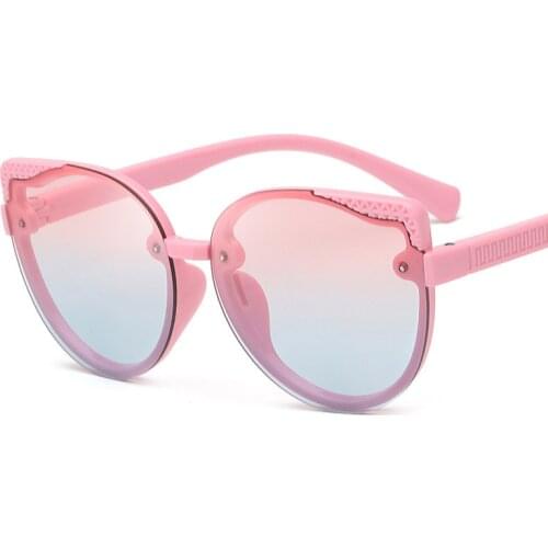 2021 Kids Sunglasses Girls Brand Cat Eye Children Glasses Boys UV400 Lens Baby Sun glasses Cute Eyewear Shades Driver Goggles