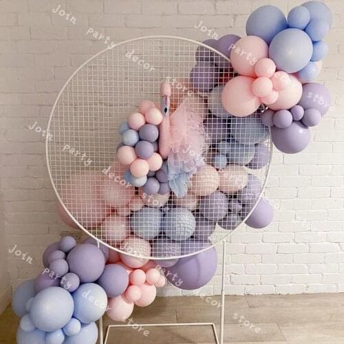 Balloons Garland Kit Pastel Christen Kids Baby 1st Organic Macaron Birthday Party Balloon Arch Wedding Bridal Shower Decoration