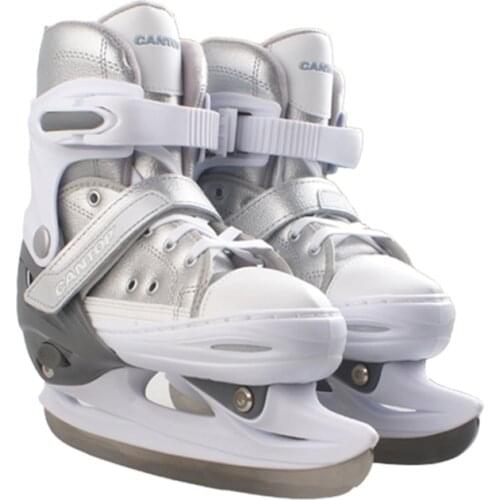 Ice Blade Skates Shoes Adjustable Ice Blade Shoes Warm Thermal Ice Hockey Skating Shoe For Girls Boys 4 Size Child Adult Women