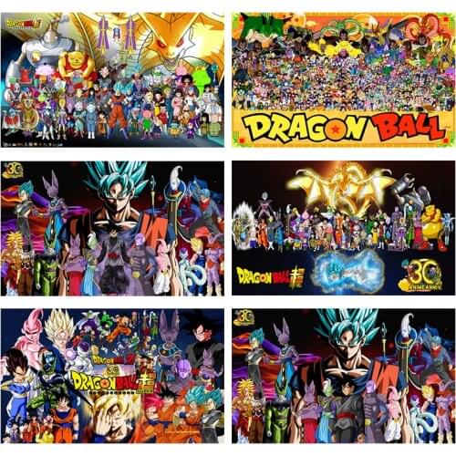 Classic Japanese Anime Dragon Ball Canvas Painting Goku Posters and Prints Print Mural Pictures Boys Room Home Wall Decoration