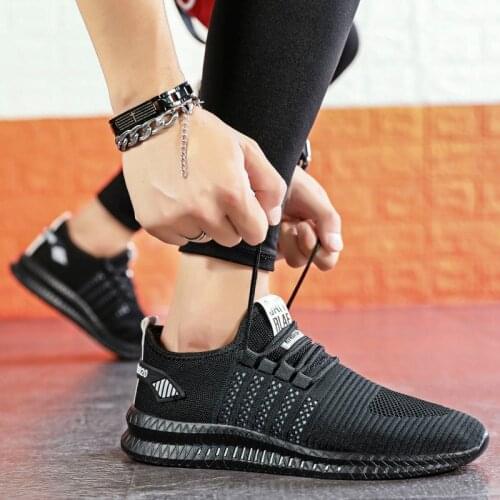 Men Fashion Sneakers Lightweight Mens Casual Shoes Lace-up Mesh Shoes Breathable Vulcanize Walking Man Shoe Zapatillas De Hombre