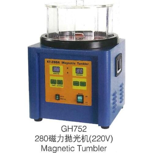 KT-280A Magnetic Tumbler Jewelry Finisher Polisher Finishing Machine Timer with 1.1kg Capacity