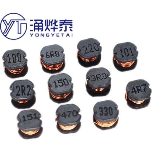 YYT 20PCS CD54 Chip Inductor Winding Chip Power Inductor 47UH 120UH 4.7UH 10UH 60UH 100UH 220UH 150UH 5.8*4.8mm