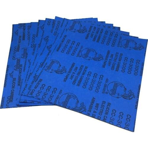 YEODA Sandpaper paper 10PCS/Set Sheets 2000 - 3000 Grit Waterproof Paper Wet/Dry Silicon Carbide Schuurpapier