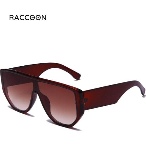 Vintage Flat Top Oversized Women Sunglasses Luxury Brand Designer Retro Big Frame Sun Glasses Female Black Shades Uv400 Oculos