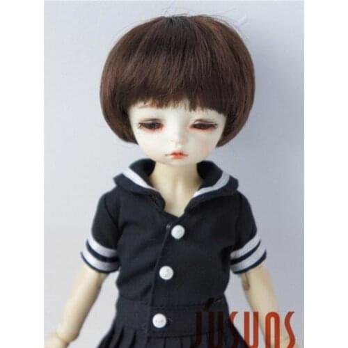 JD350 16-18cm 1/6 Synthetic fiber doll wigs 6-7inch short Boyish cut BJD wig