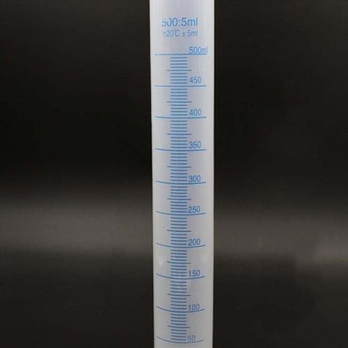 500ml Plastic Measuring Cylinder Graduated Cylinders Container Tube for Lab Supplies Laboratory Tools for School Accessories