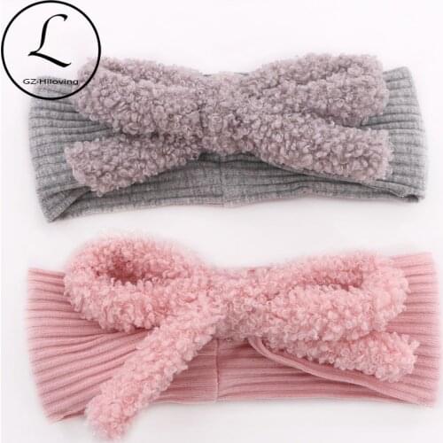 Newborn baby girls Bow Ribbed Cotton Headband hair accessories 2020 toddler Kids Infants headbands hairbands Turban Dropshipping