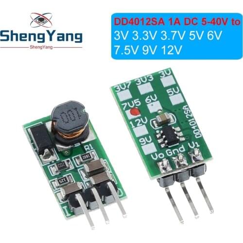 ShengYang DD4012SA 1A DC 5-40V to 3V 3.3V 3.7V 5V 6V 7.5V 9V 12V Regulator DC-DC Step-Down Buck Converter Module Board