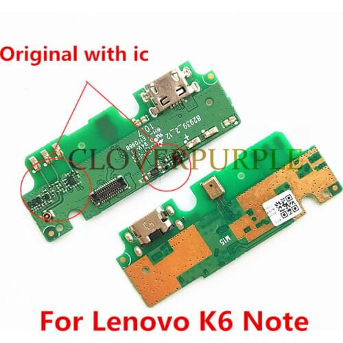 10x Original USB Charging Port Flex Ribbon For Lenovo K6 Note K6Note K53a48 Dock Charger Connector Plug Board With Microphone