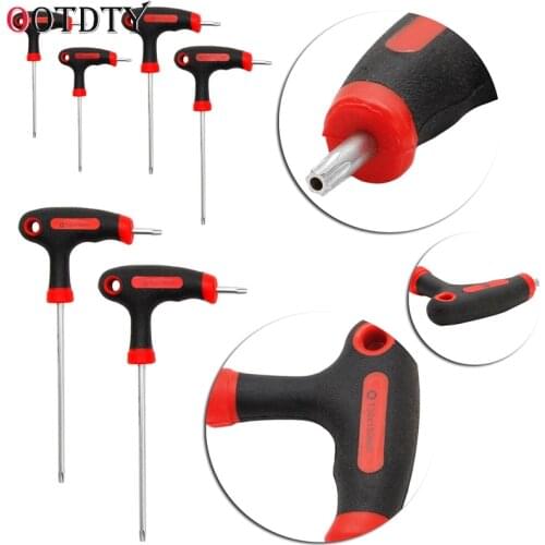 T-Handle Grip Torx & Hex Allen Key Screwdriver Driver Tool T10/T15/T20/T25/T30/T40