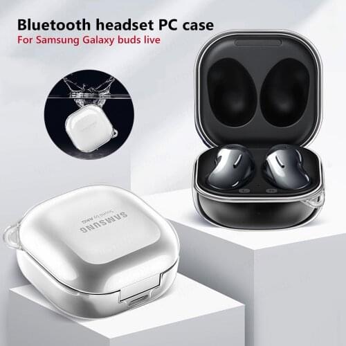 Protective Case For Samsung Galaxy Buds Live Cover Bluetooth Earphone Clear PC Case Protective Cover Headphone Case For Buds pro