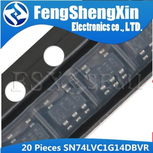 20pcs/lot SN74LVC1G14DBVR C14 C14F C145 SOT23-5 SINGLE SCHMITT-TRIGGER INVERTER