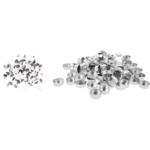 300pcs Candle Wick Tea Light Holder Case Aluminium Container DIY Candle Mold