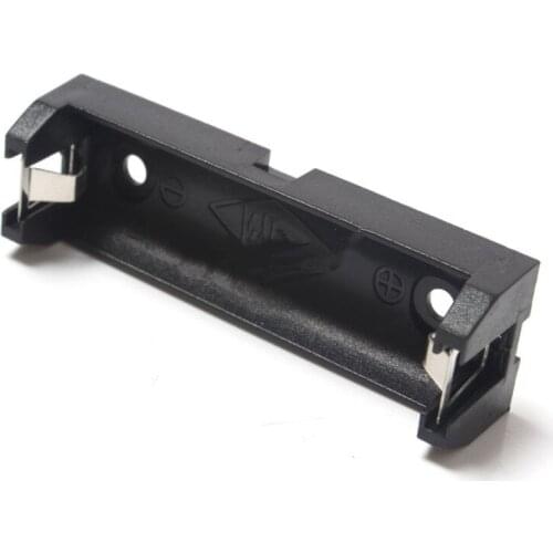 300pcs/lot MasterFire 1 x AA Size Power Battery Holder Storage Box Case With Pin PCB Spring Clip 14500 Batteries Container