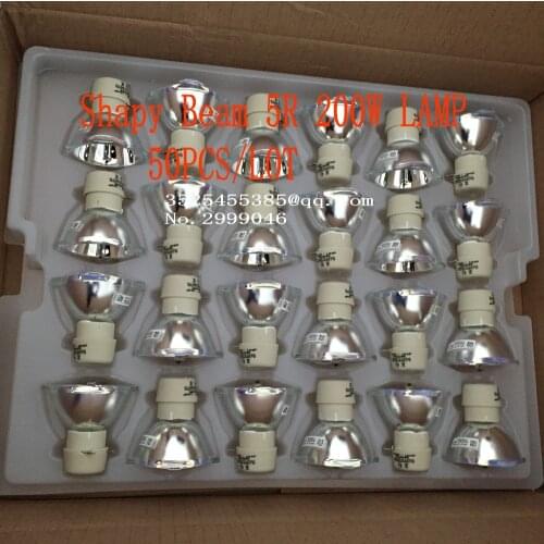 50PCS/lot Shapy Beam 5R 200W LAMP Moving Beam 200 Lamp 5r Beam Scan 200 5r Metal Halide Lamps MSD Platinum 5R Halogen Lamp