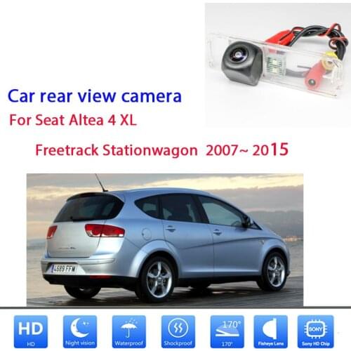 Car Rear View Camera For Seat Altea 4 XL Freetrack Stationwagon 2007 ~ 2015 CCD Full HD Night Vision Waterproof Backup Camera