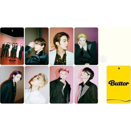 Kpop Bangtan Boys NEW Album Butter Cards Postcards Lomo Cards Fans Collection JUNG KOOK JIMIN SUGA V JIN J-HOPE Gifts Posters