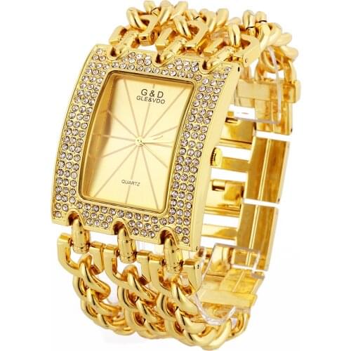 Watches Women Gold Luxury Ladies Bracelet Watches Female Quartz Wristwatch Rhinestones reloj mujer relogio feminino Clock Gift
