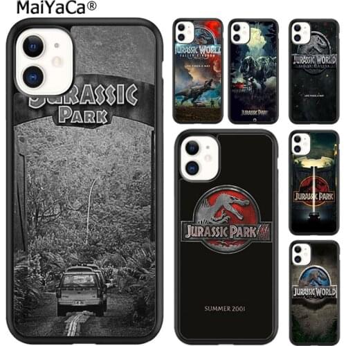 MaiYaCa Dinosaur Jurassic Park Jurassk World Phone Case For 5s SE 6s 7 8 plus X XR XS 11 12 pro max Samsung Galaxy S8 S9 S10