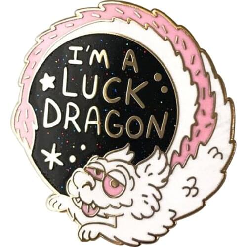 Falkor the Luck Dragon Hard Enamel Glitter Pin