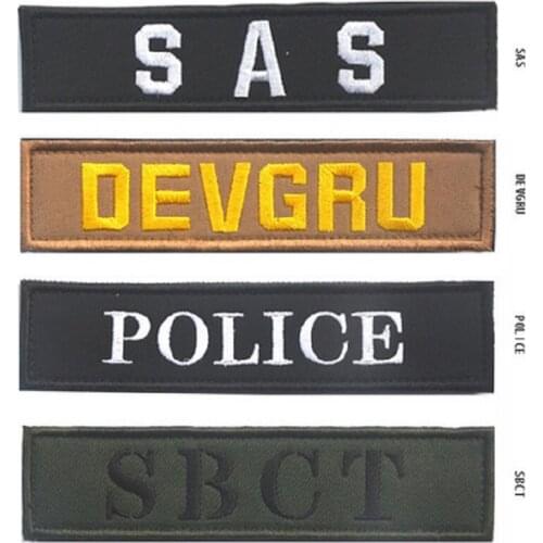 Foreign Long Badges Embroidery Patches GSG-9/SECURITY/ALFA/U.S.SOCOM/DEVGRU/SAS DIY Patches