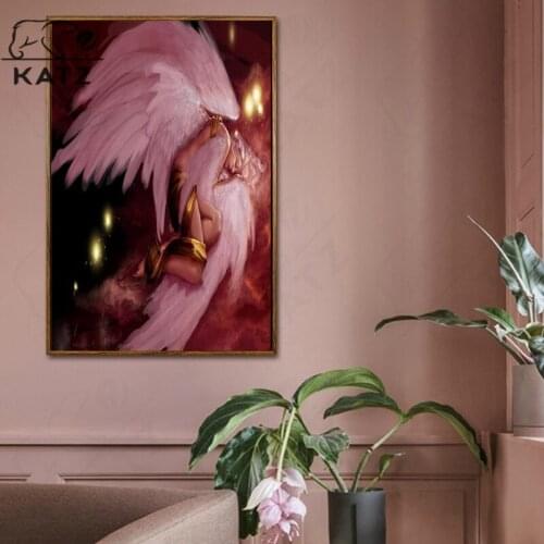 Oil Painting Angel Diamond Painting Pink Theme Embroidery Crossing Diy Graffiti Mosaic Art Gift Cross Stitch Home Decoration