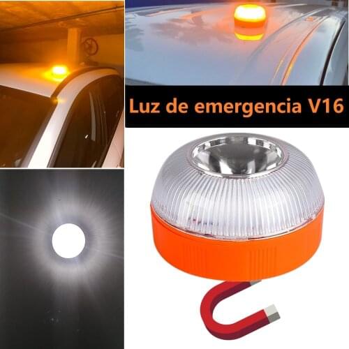 V16 Magnetic Light Beacon Emergency Car Safety V16 Approved Warning Flashing SafetyCar Lamp with Rechargeable Battery dgt
